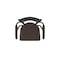 Holland Bar Stool Co Jackie with Arms 25 in. Swivel Counter Stool with Black Wrinkle Finish and Rein Coffee Seat 415 - alternate 9